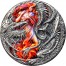 Republic of Cameroon 2 oz FLAMING WYVERN DRAGON series DRAGONOLOGY 2000 Francs Silver Coin 2023